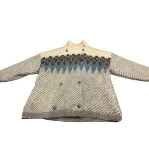 Alafoss Ice wool 100% Ice Wool Winter Coat